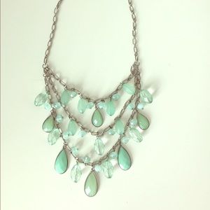 Mint green necklace